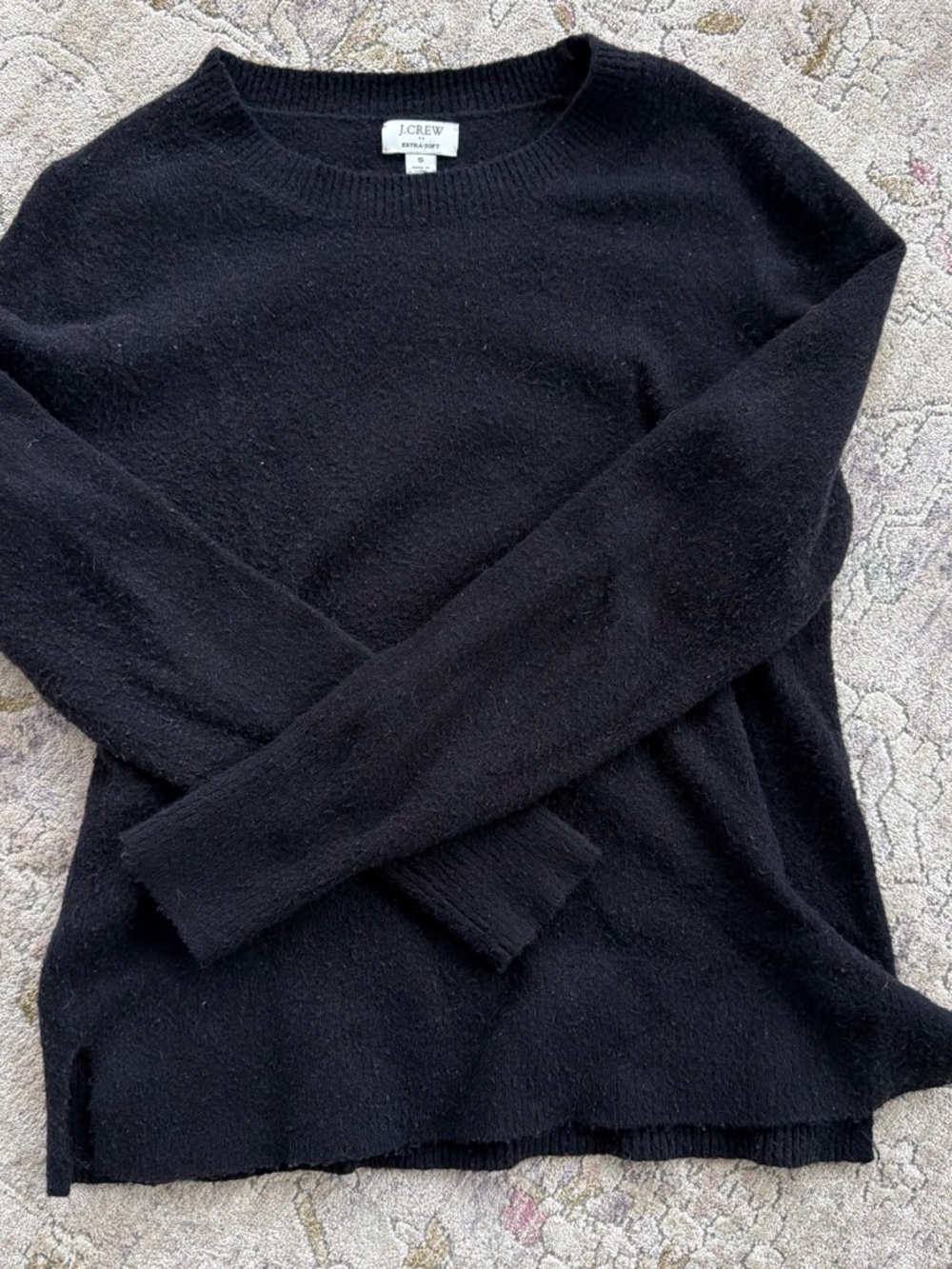 J. Crew Black Crewneck Sweater